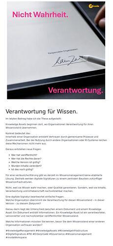 Verantwortung für Wissen.